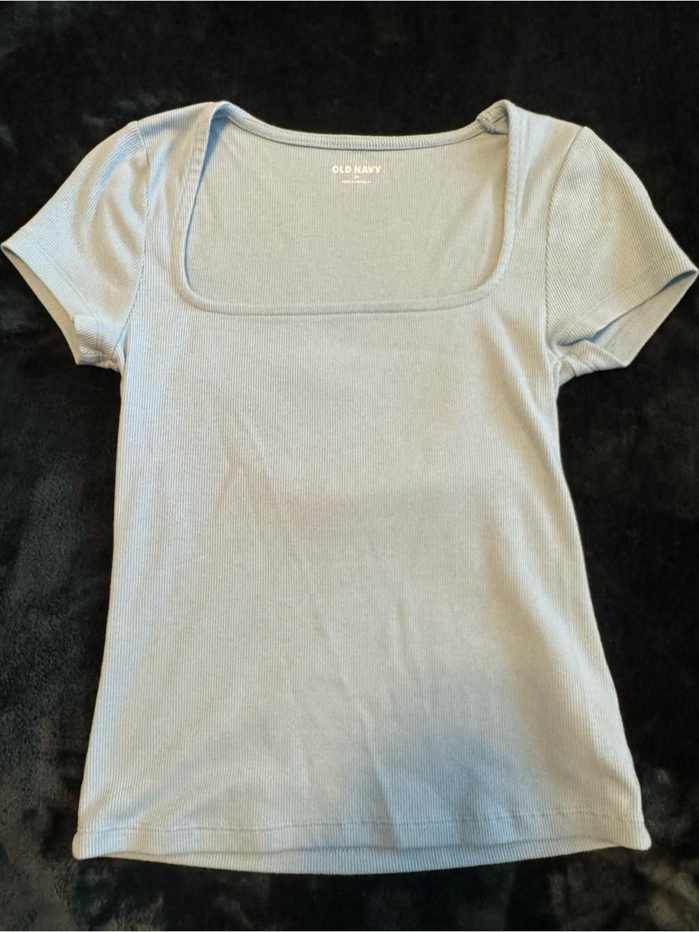 Old Navy light blue square neck top